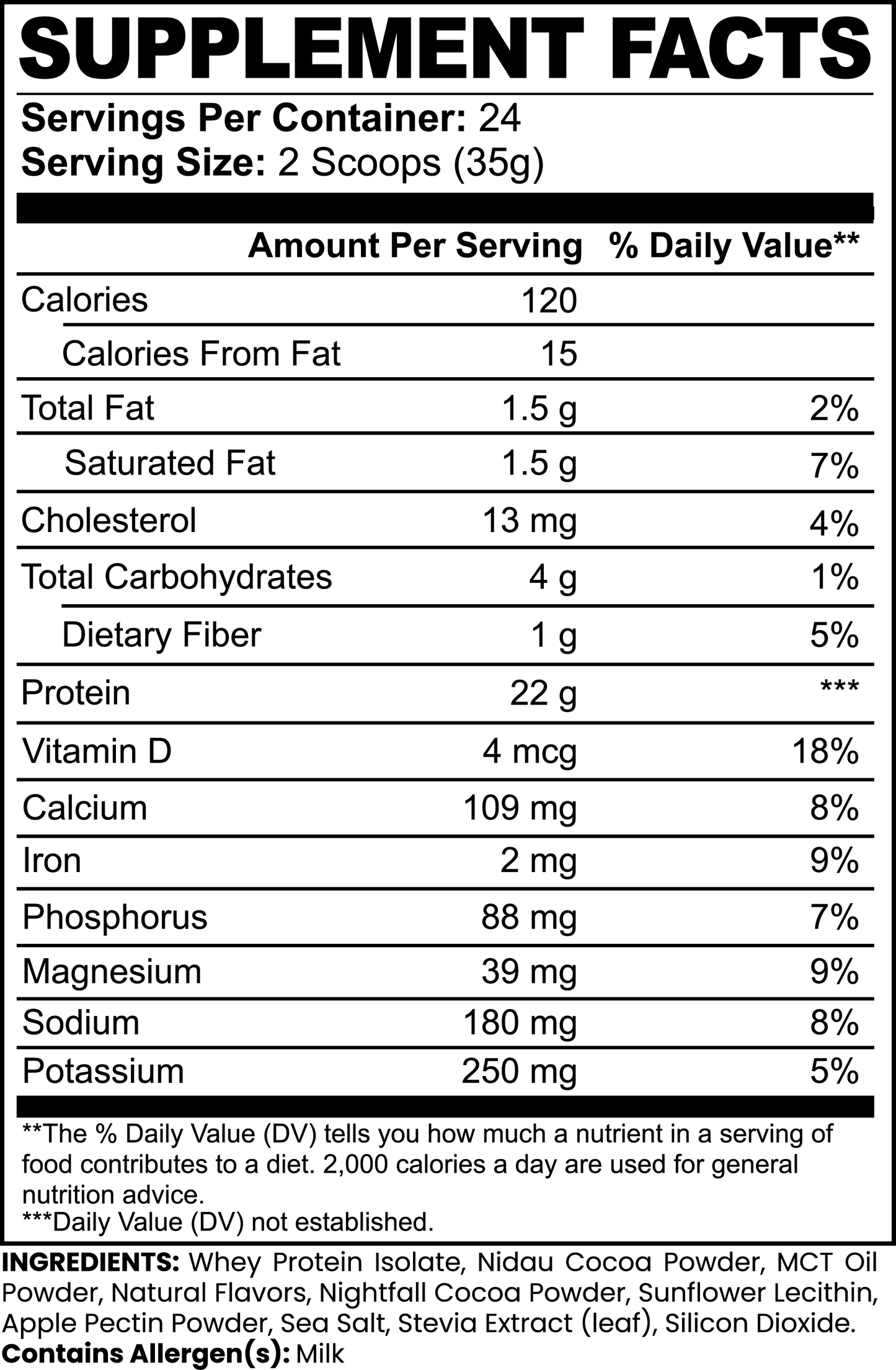 Aislado de proteína de suero 100 % avanzado (chocolate)