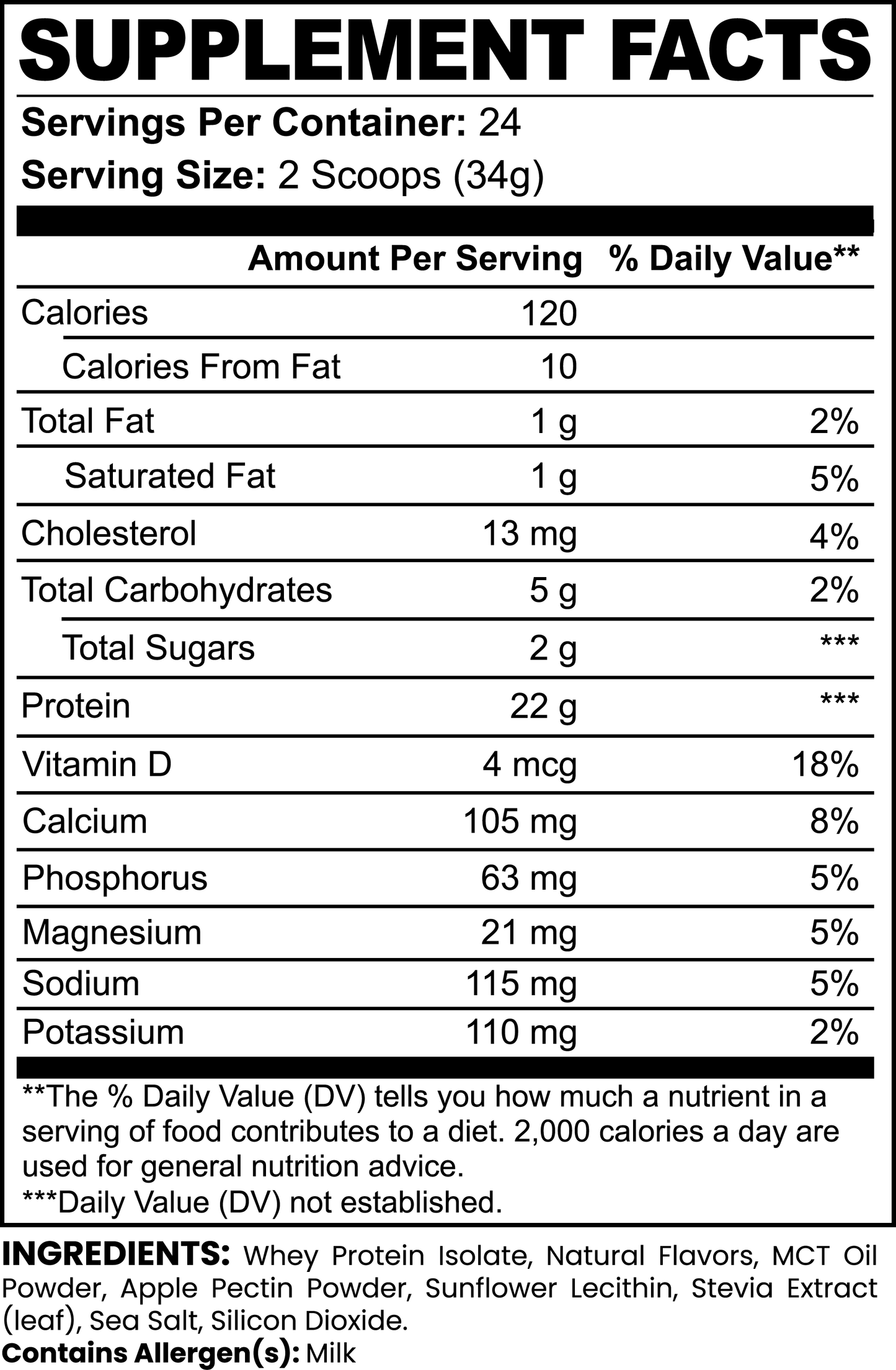 Aislado de proteína de suero 100 % avanzado (vainilla)